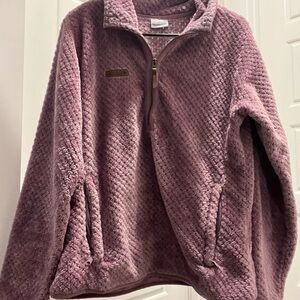 Columbia Purple Teddy Jacket Plush Fleece